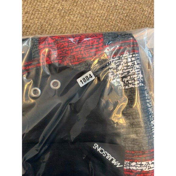 Maui and Sons Board Shorts Mens 38 Embroidered Madras Colorblock Swim Surf Beach - Picture 6 of 6